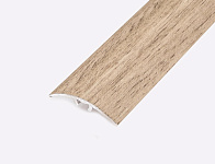 Порог (стык) Русский профиль  разноуровневый  ламинированный с дюб, 30*1800 мм, Орех светлый